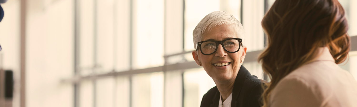 two people discussing business ventures